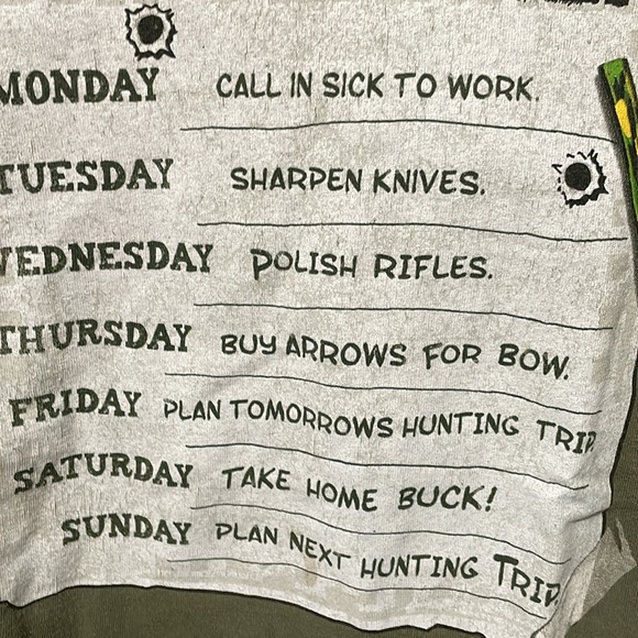 HUNTER’S Day Planner Tee 🔥 - Picture 5 of 6